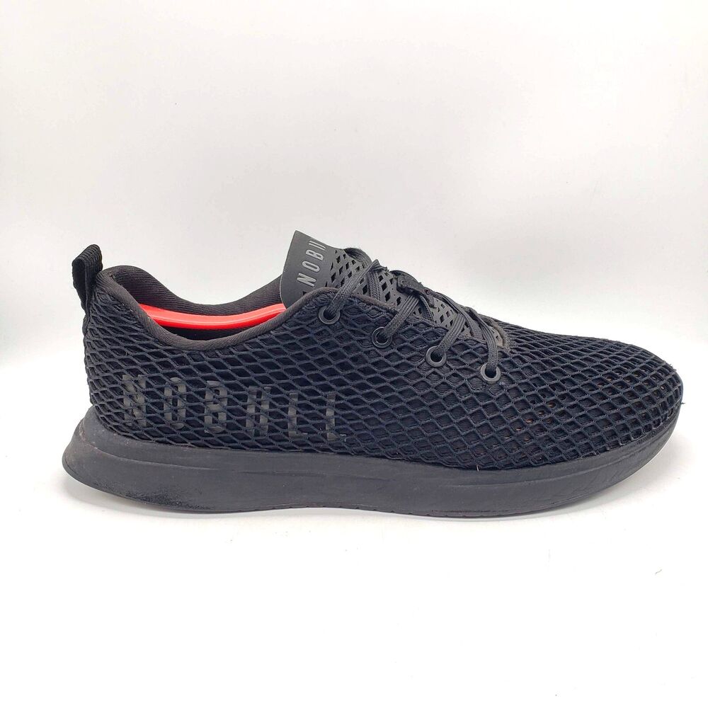 NO BULL Aspire Knit Runner Mens 10.5 Women’s 12 Running Athletic Shoes Black